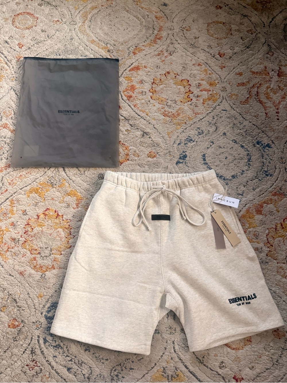 Fear of God Essentials Men’s Cream Drawstring Shorts